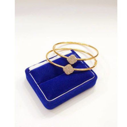 gelang bangle single mp S925 / perhiasan perak 925 berlapis emas