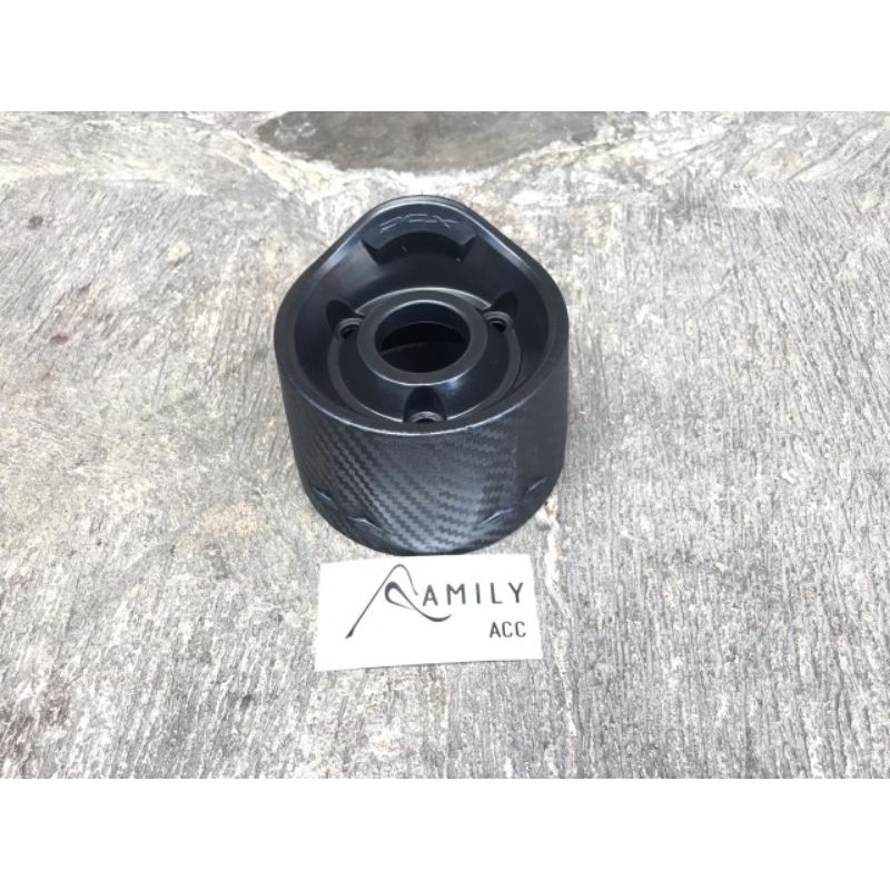 Cover Tutup Corong Knalpot Muffler Karbon Carbon All New Honda Pcx 150 Dan Pcx 160 New Berkualitas