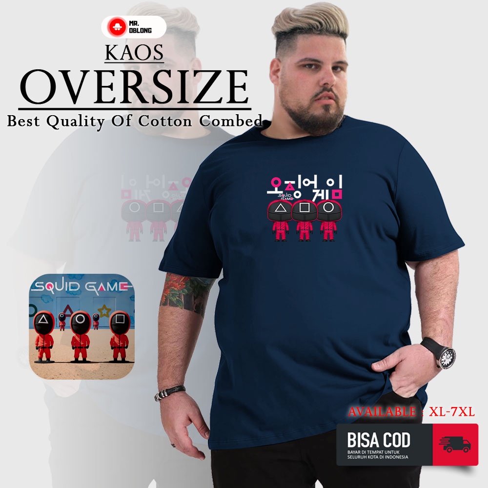 Kaos Oversize Pria Cowok Laki Laki Distro Original Ori Jumbo Big Size Besar XXL 2XL 3XL 4XL 5XL 6XL 