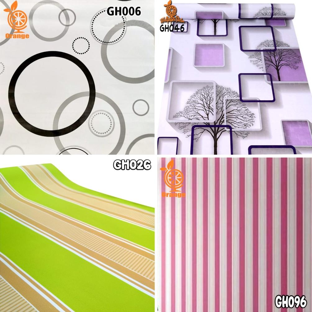Wallpaper Dinding Aesthetic Wallstiker Wallpaper Stiker Kamar Tidur Ukuran 45 cm x 10 meter