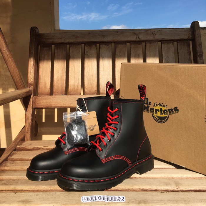 dr martens 1460 red stitch