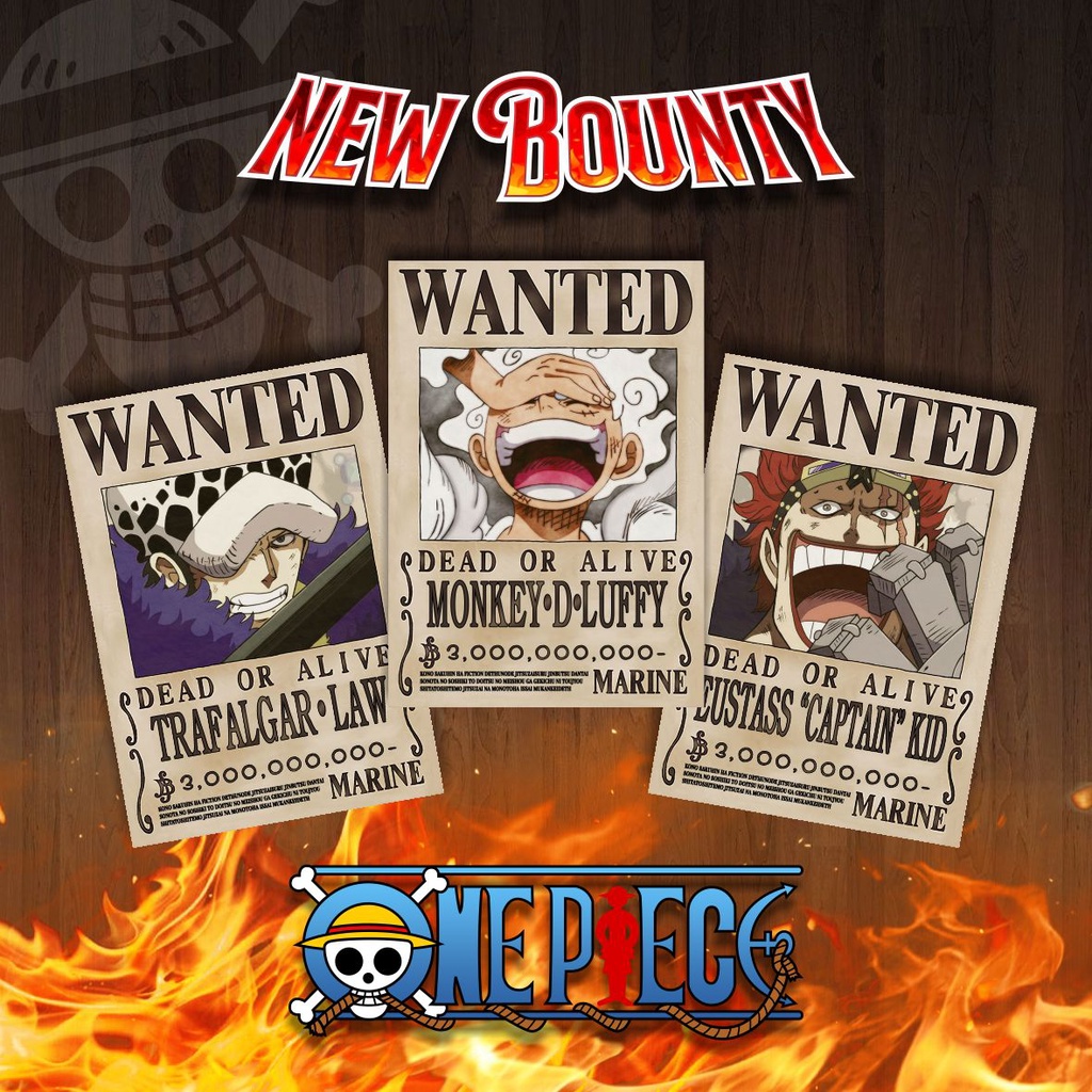 POSTER BOUNTY KARAKTER ONE PIECE TERBARU LENGKAP (PART 1)