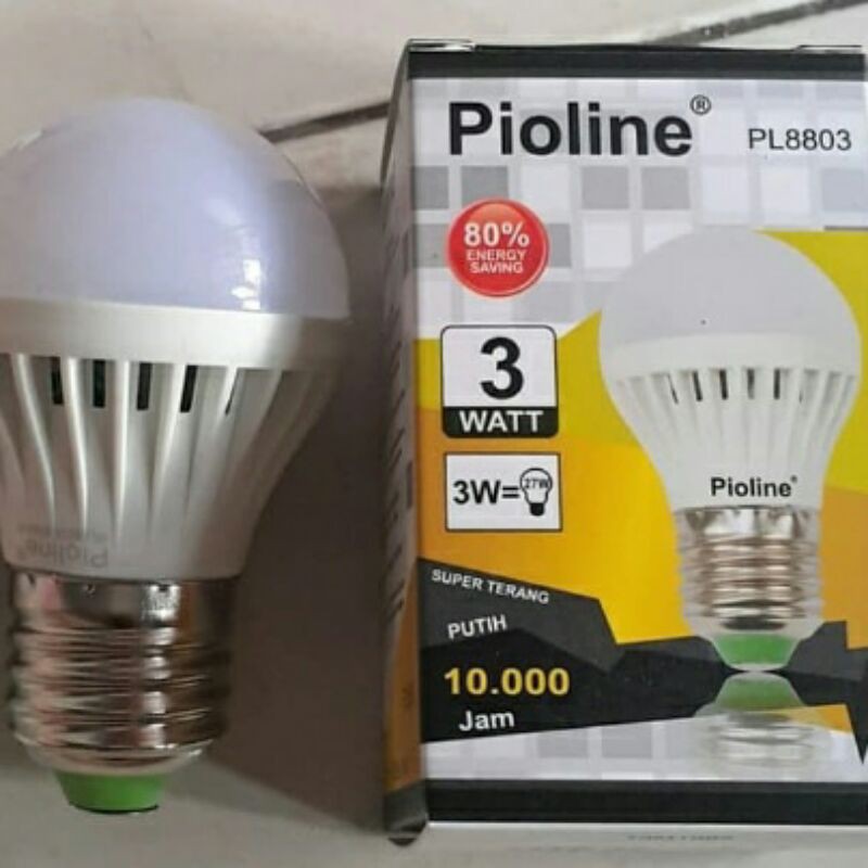 Bohlam LED PIOLINE / Lampu LED PIOLINE / Lampu LED Bulb Murah 3W