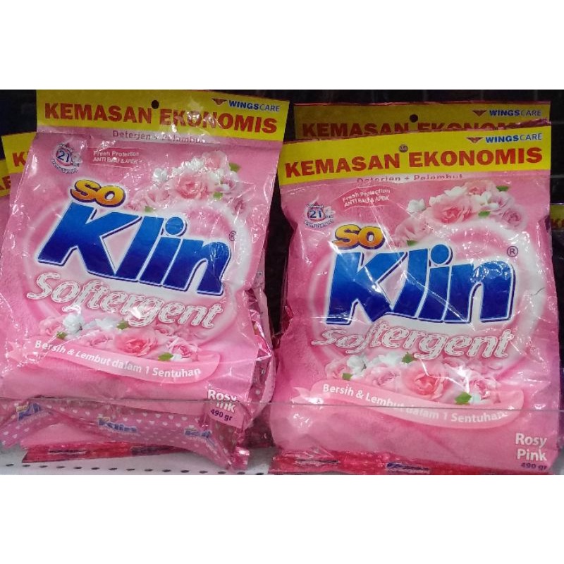 SABUN CUCI SOKLIN SOFTERGENT KEMASAN EKONOMIS 490GR
