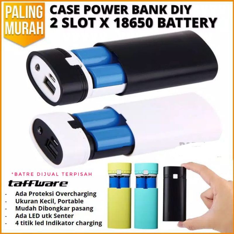 Casing Powerbank 2 Slot 18650 Case Modul Power Bank