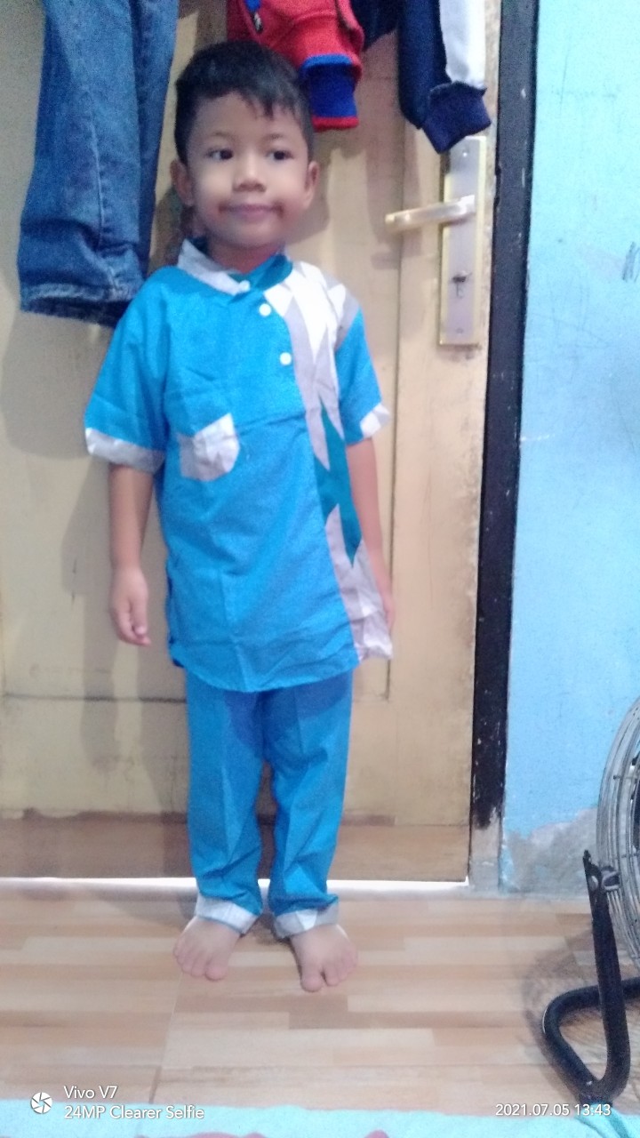 Koko Turki Anak Kombinasi Batik 1-7 Thn