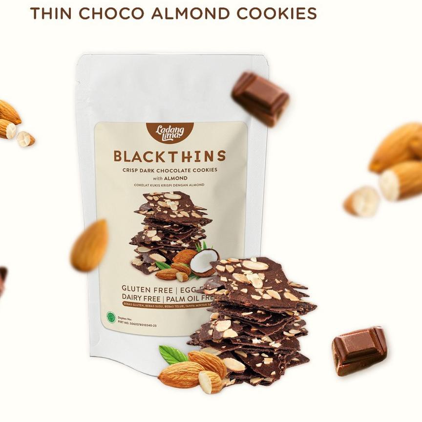 

cbg-007 Ladang Lima Blackthins Cookies 100gr ,