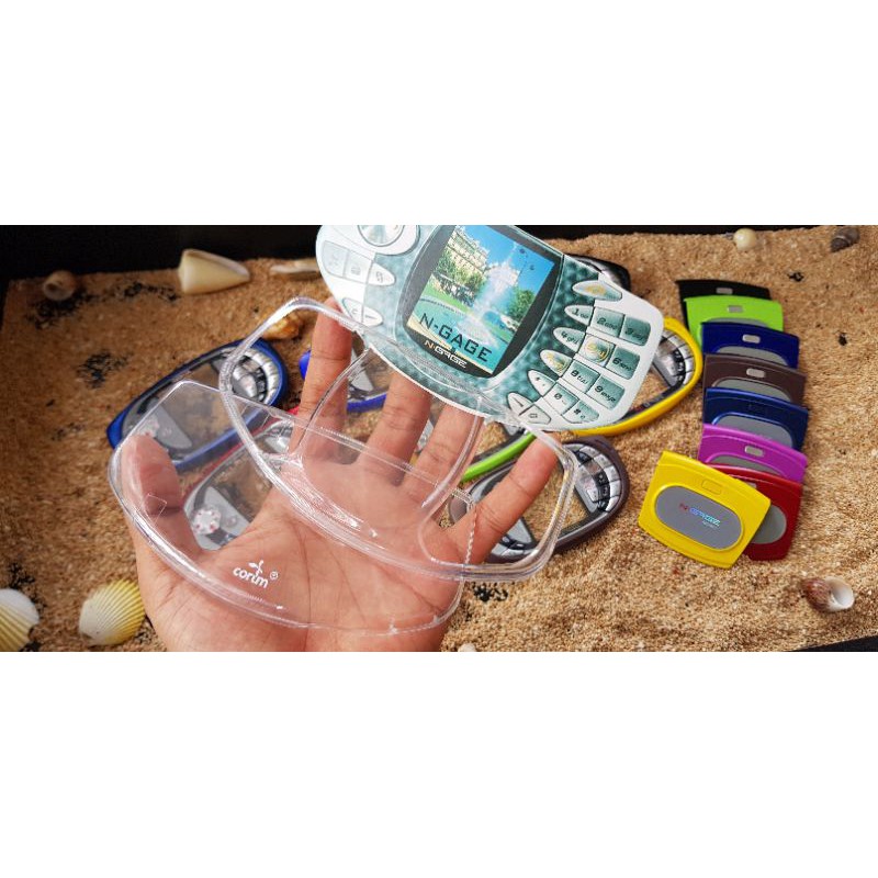mika hard case nokia n gage ngage classic klasik transparan trans bening clear