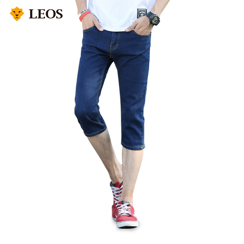 

LEOS Original Celana Jeans Pendek Pria Santai / Cropped Trousers
