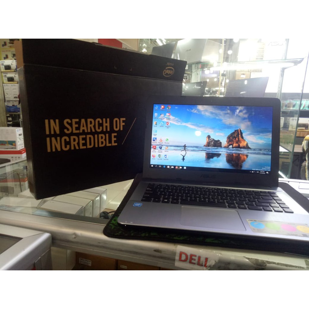 Laptop ASUS X441S Intel Celeron Fullset only RAM 2  HDD 500 murah bagus