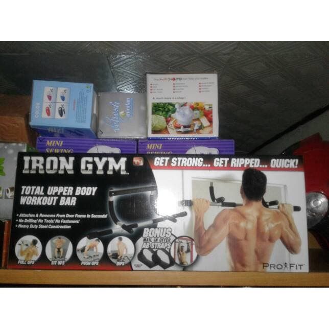 Termurah iron gym alat olahraga fitnes pembentuk perut dada bahu sixpack