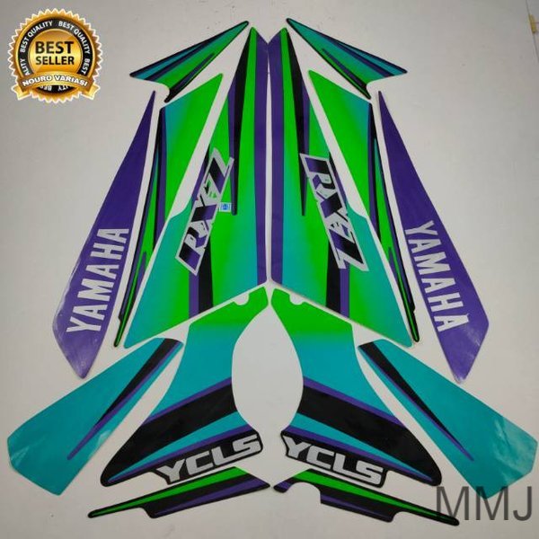Sticker striping Yamaha RX z rxz biru