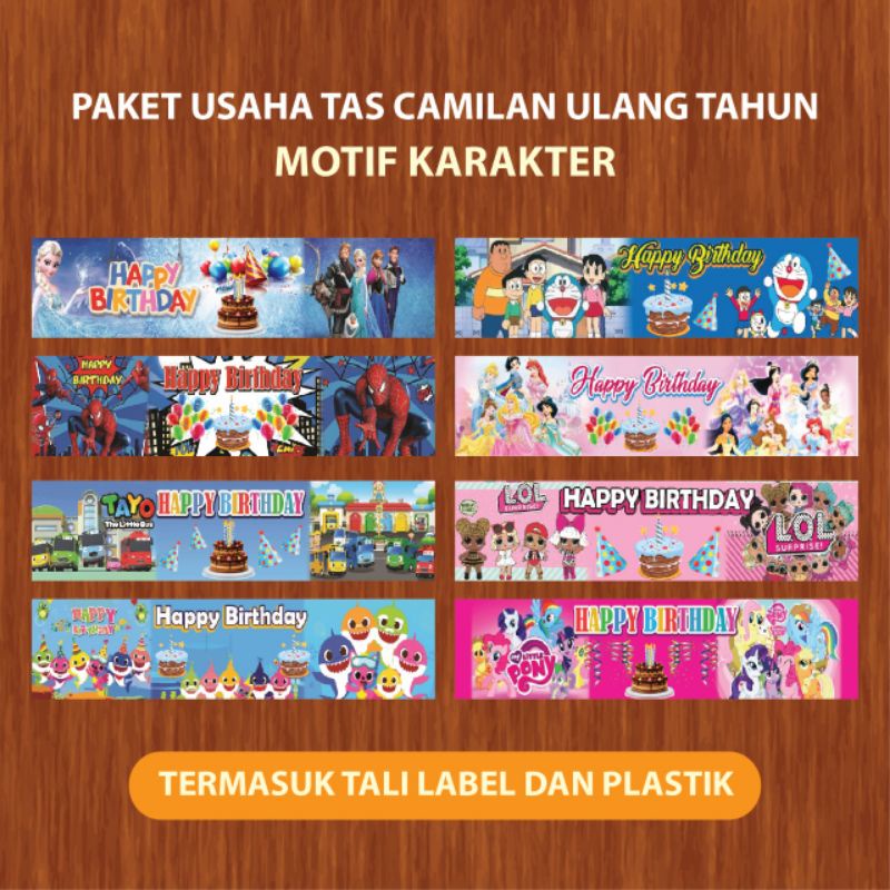 

Promo Plastik Label lebaran /bingkisan Idul Fitri/ Ulang Tahun uk 15*25cm/15*20cm(Paket Usaha hampers)