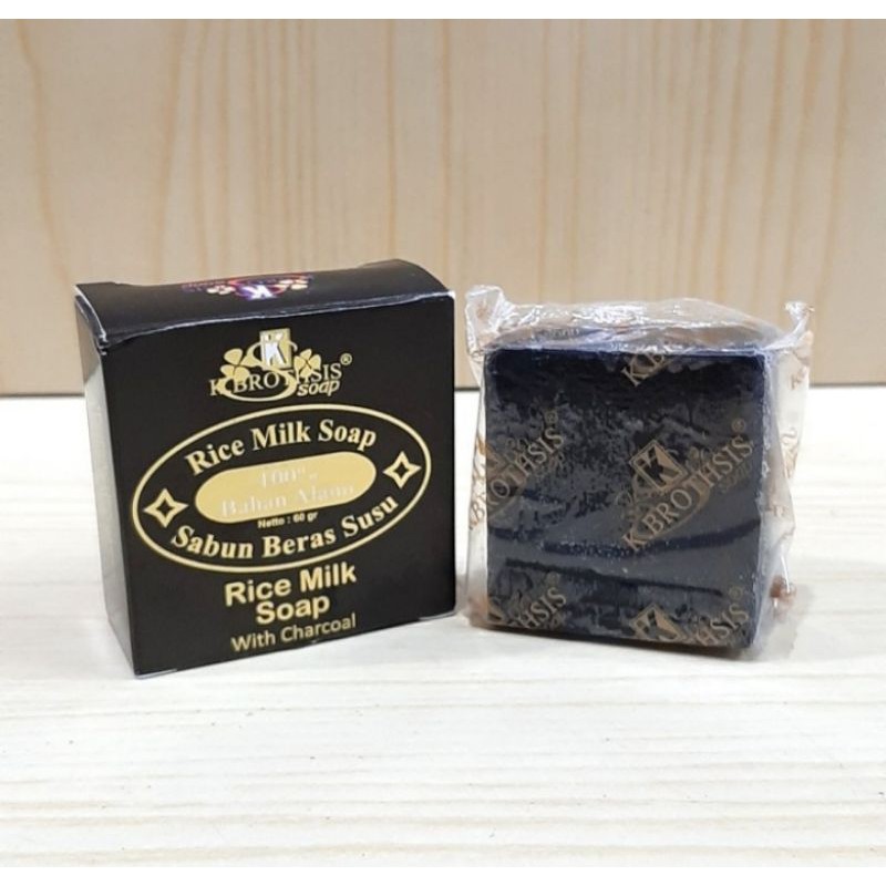 SABUN BERAS HITAM SUSU K BROTHSIS WHITE CHARCOAL