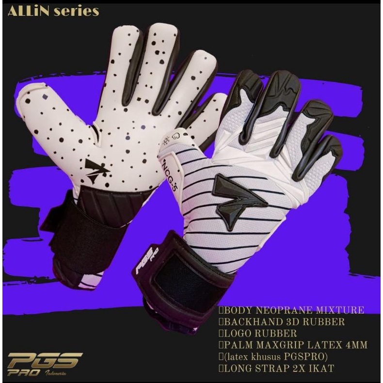 PRE ORDER SARUNG TANGAN KIPER PGS PRO ALL IN SERIES PUTIH 2021