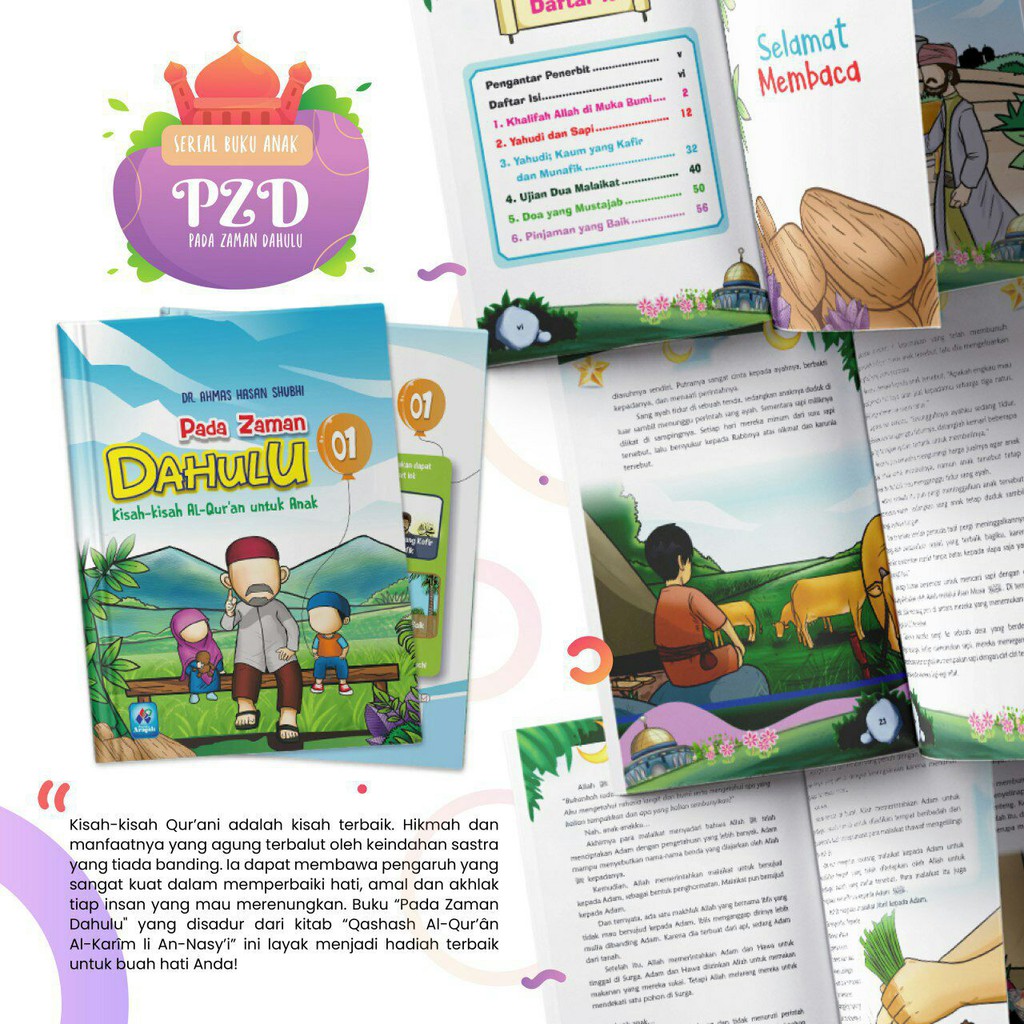 Buku Pada Zaman Dahulu Kisah-kisah Al-Qur'an untuk Anak Kisah dan Cerita Nabi 1 PAKET JILID 1-6