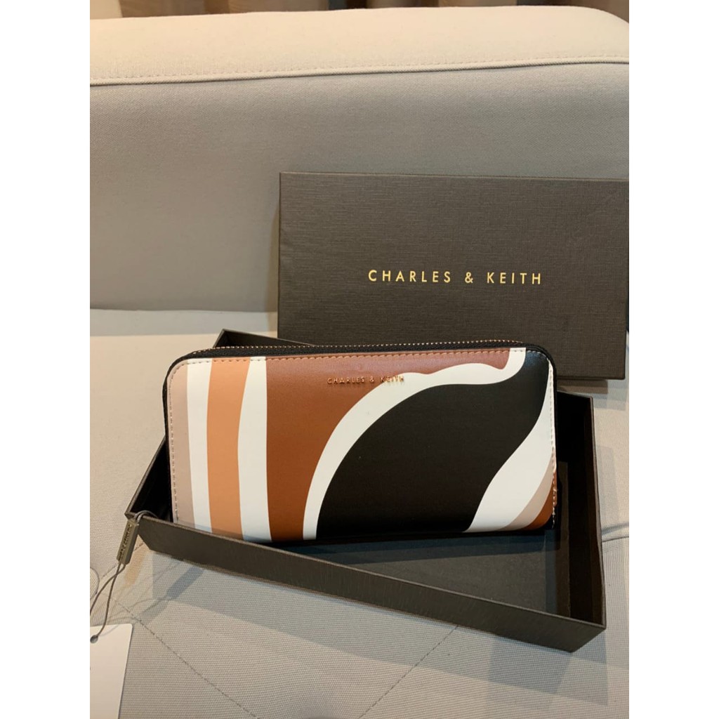 Charles Keith Long Croco Wallet Ori