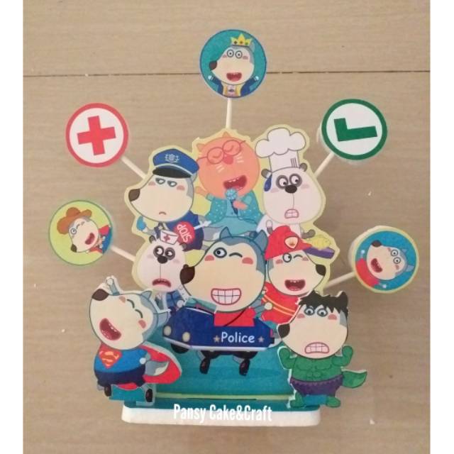 Cake topper Wolfoo