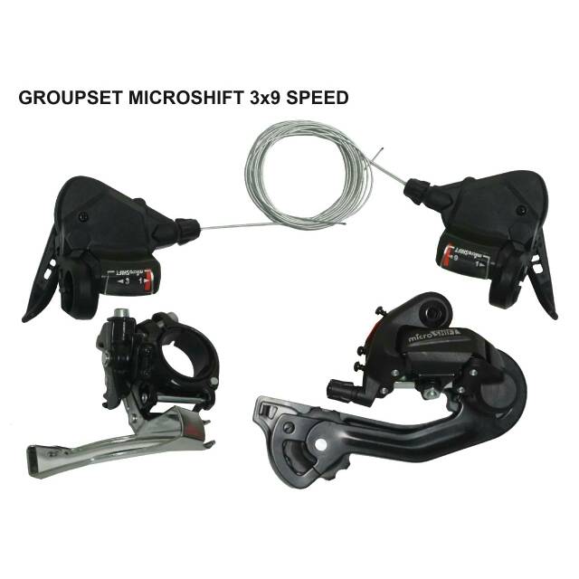 Mini groupset 9speed microshift SHIFTER/RD/FD