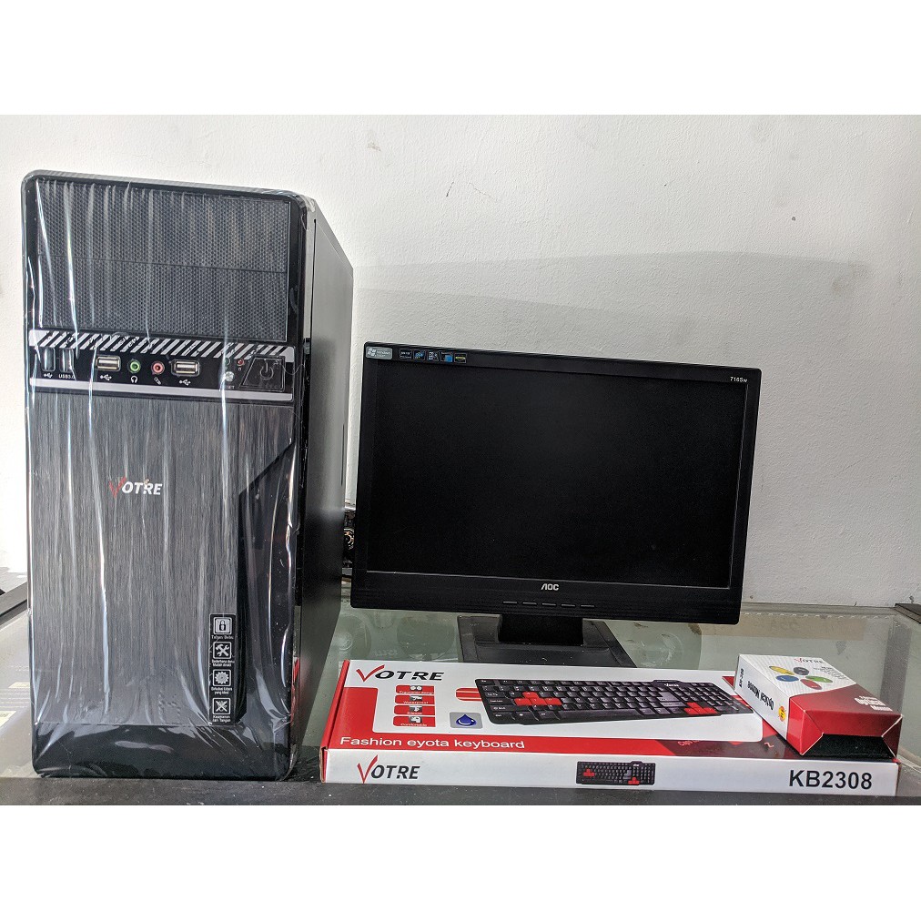 KOMPUTER RAKITAN CORE 2 DUO RAM 4GB HDD 160GB