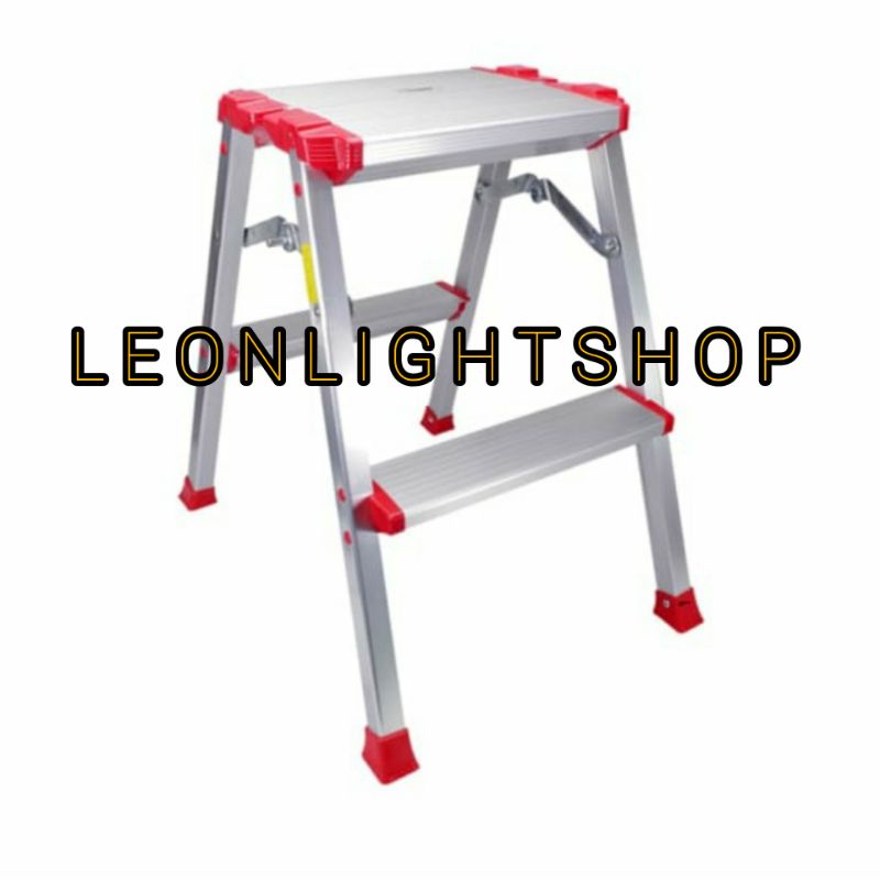 KRISBOW TANGGA ALUMINIUM DENGAN PIJAKAN LEBAR 2 STEP/ACE WIDE 2 STEP LADDER RAIL/ACE TANGGA LIPAT