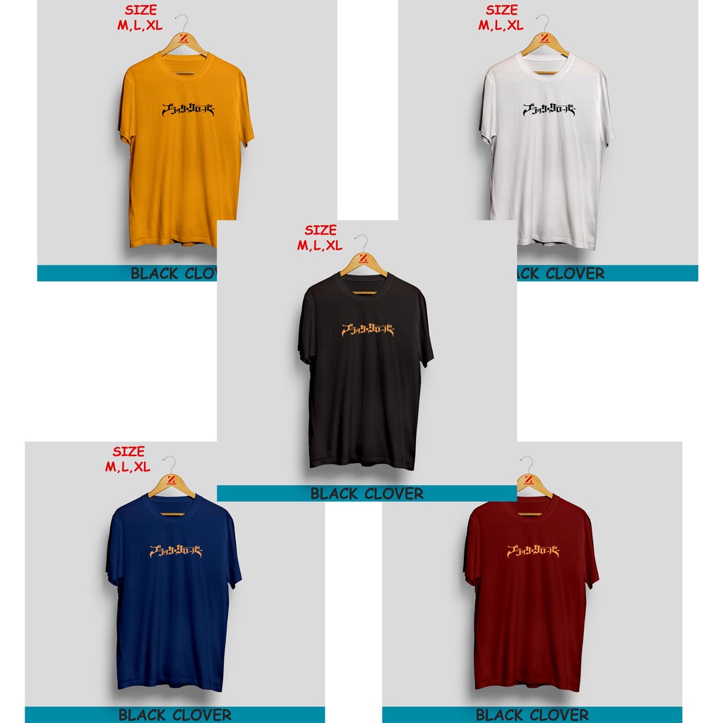 KAOS DIGITAL PRINTING/BLACK CLOVER ASTA LOGO