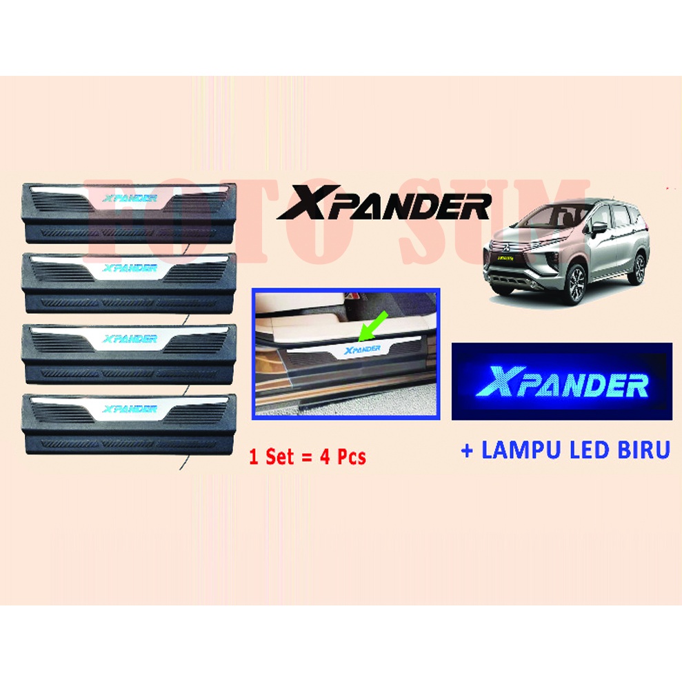 Sillplate Samping Mobil xpander Lampu LED