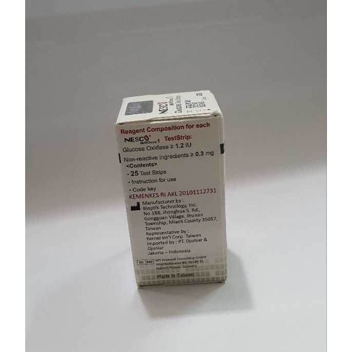 Strip Nesco gula isi 25pc nesco glucose/refill strip gula nesco/strip kolestrol nesco/strip asam urat nesco