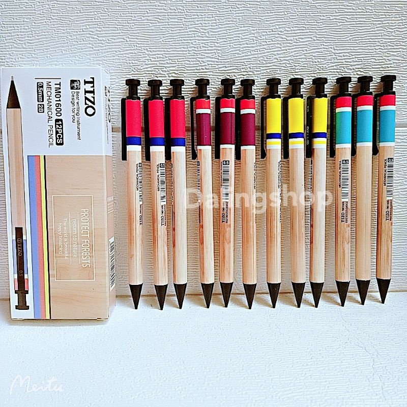 

Dalingshop [1 BH] PENCIL MECHANIC TIZO TM01600 0.5 mm / TM01600-A / TM01500 / G9001 / PENSIL MEKANIK TIZO