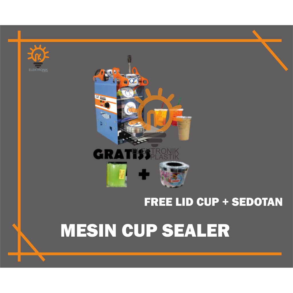 

FREE LID CUP + SEDOTAN!! MESIN CUP SEALER / ALAT PRESS GELAS / MESIN SEAL MINUMAN MERK Q2 MATRIX