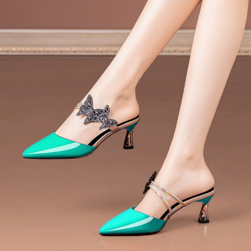 ELENA Heels Cantik Wanita Terbaru Fashion Kekinian HM 08