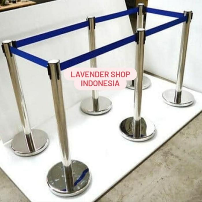

Tiang pembatas antrian pita / pembatas antrian bank stainless Best Seller