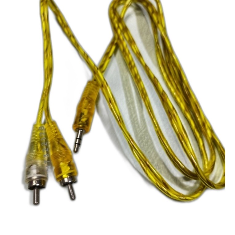 KABEL AUDIO RCA 2 IN 1 TRANSPARAN 1,5 METER