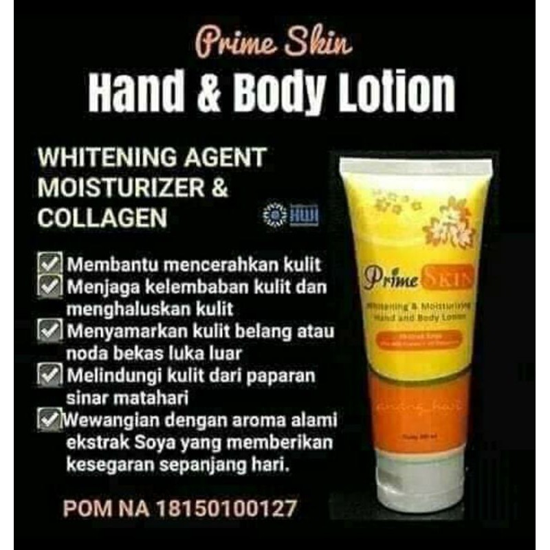 Prime Skin Hand &Body Lotion original