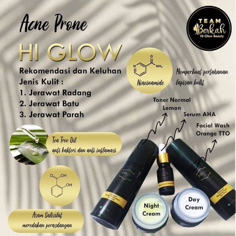 Hi Glow skincare acne prone ||berjerawat