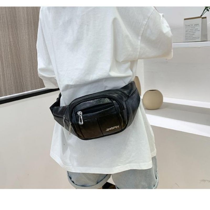 Tas Pinggang Pria/Wanita import Waistbag kulit Pinggang kulit Import