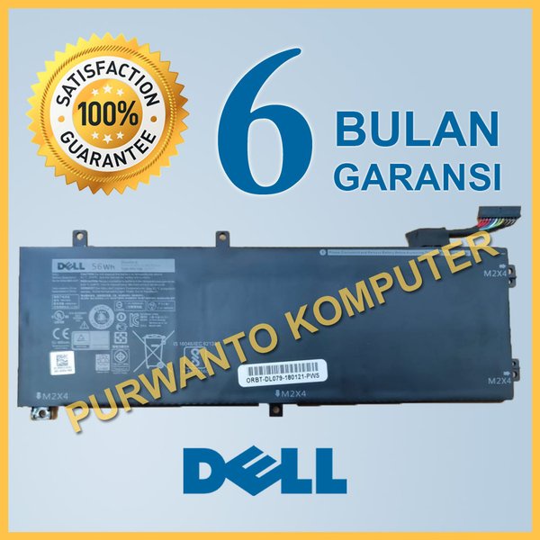 Original Baterai Laptop Dell Precision 5510 5530 5530-4MJY8 M5510 M5510-1R1CD 15-5510-0773 15-5510-0