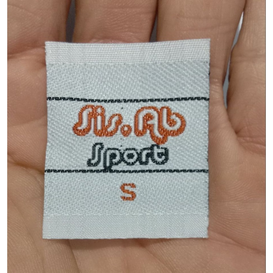 aksesoris fashion/label woven/sattin printing/logo/pitaa