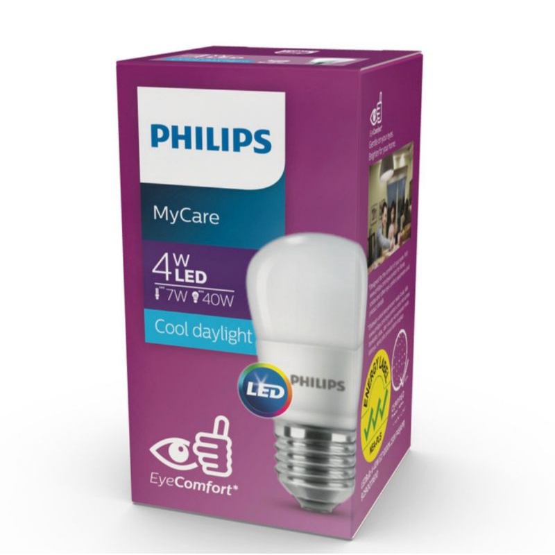 Lampu Philips LED Bulb 4W E27 APR 6500K / 3000K 230V