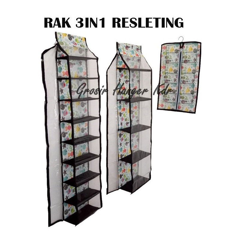 SET RAK 3IN1 RESLETING RAK GANTUNG TAS DAN SEPATU JILBAB SET RAK 3IN1 RESLETING RAK GANTUNG TAS DAN SEPATU JILBAB