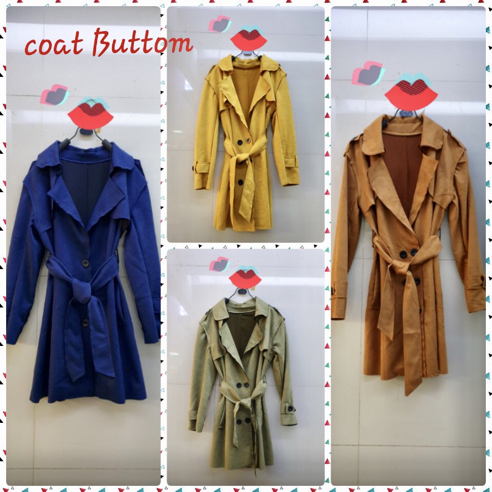 Coat Top wanita outer jacket bahan suede tebal premium import KMSUZY