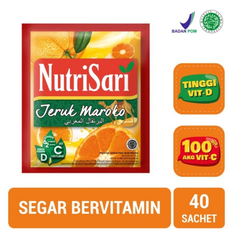 

Nutrisari Jeruk Maroko 1 Pack isi 40 Sachet