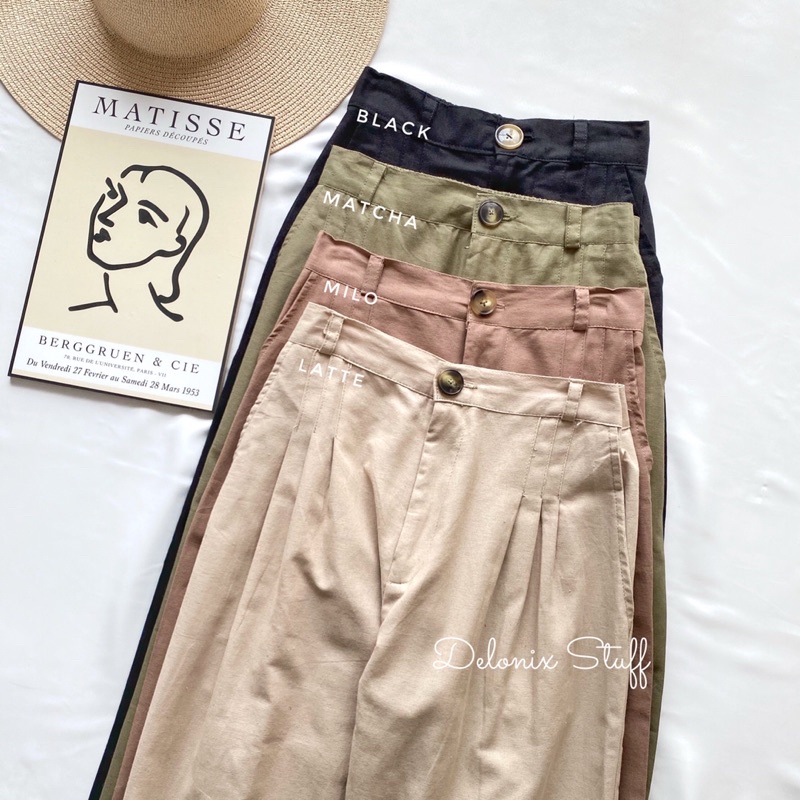 Faura linen pants