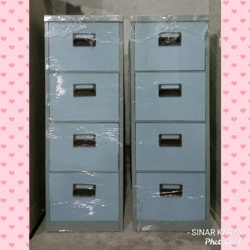 Filling Cabinet LION 4 laci Filing Kabinet Lemari besi arsip plat tebal