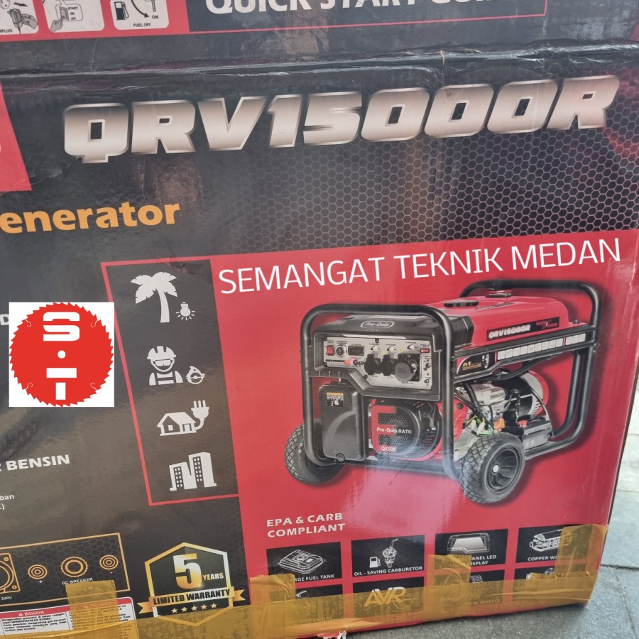 QRV15000R GENSET GENERATOR LISTRIK BENSIN 9000 WATT PRO-QUIP PROQUIP