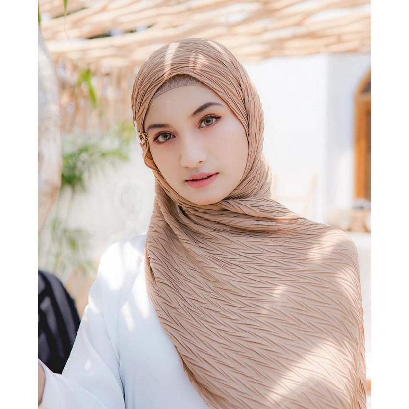 PASMINA PADI PLISKET PREMIUM PASHMINA HIJAB JILBAB KHIMAR KERUDUNG BERGO INSTANT