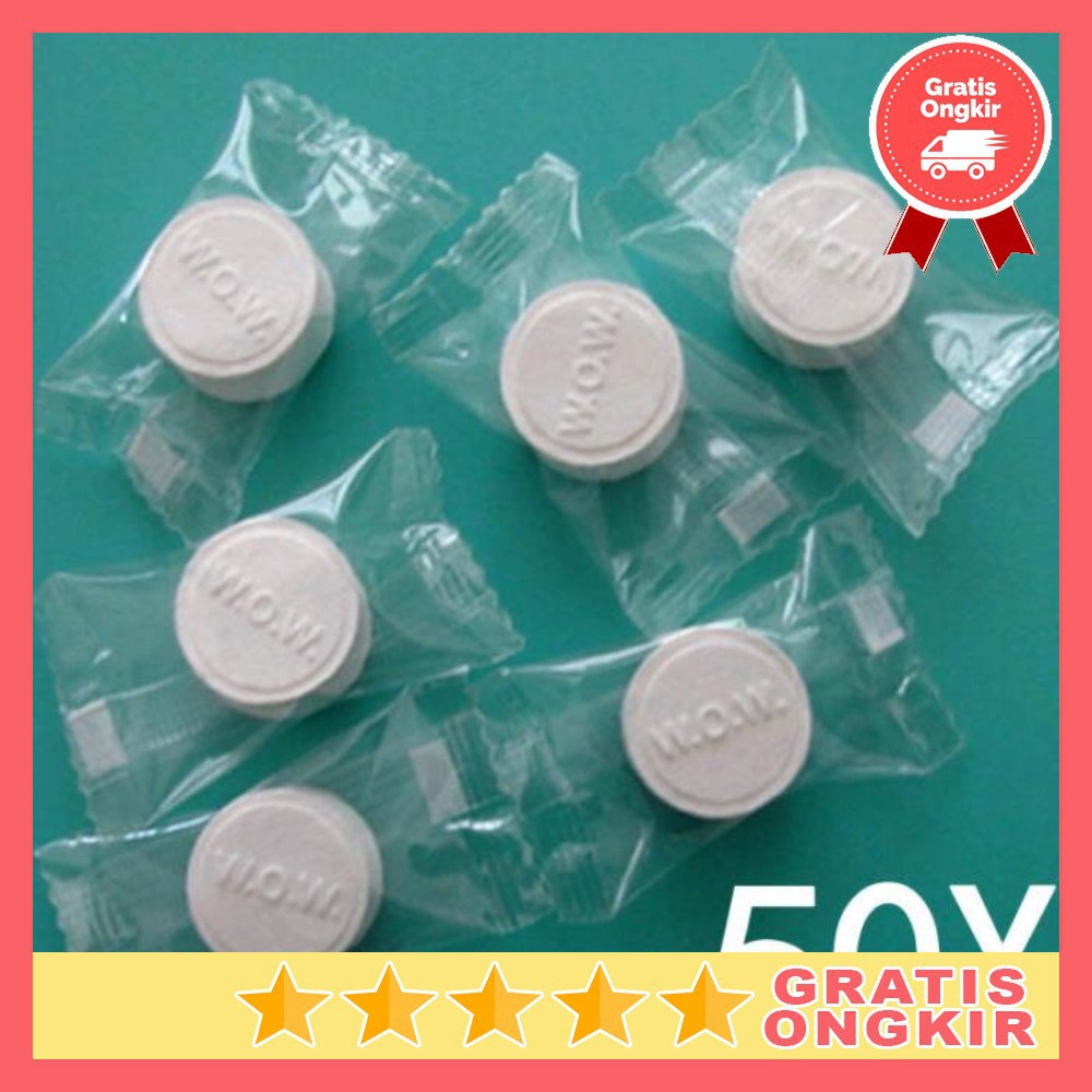 Handuk Saku Jalan2 Traveling  Handuk Mini Handuk Capsul Portable  Travel Disposable Towel 50 PCS  42736 White