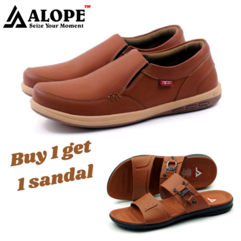 Sepatu Casual Alope Joemen J21 Free Sandal Alope H01