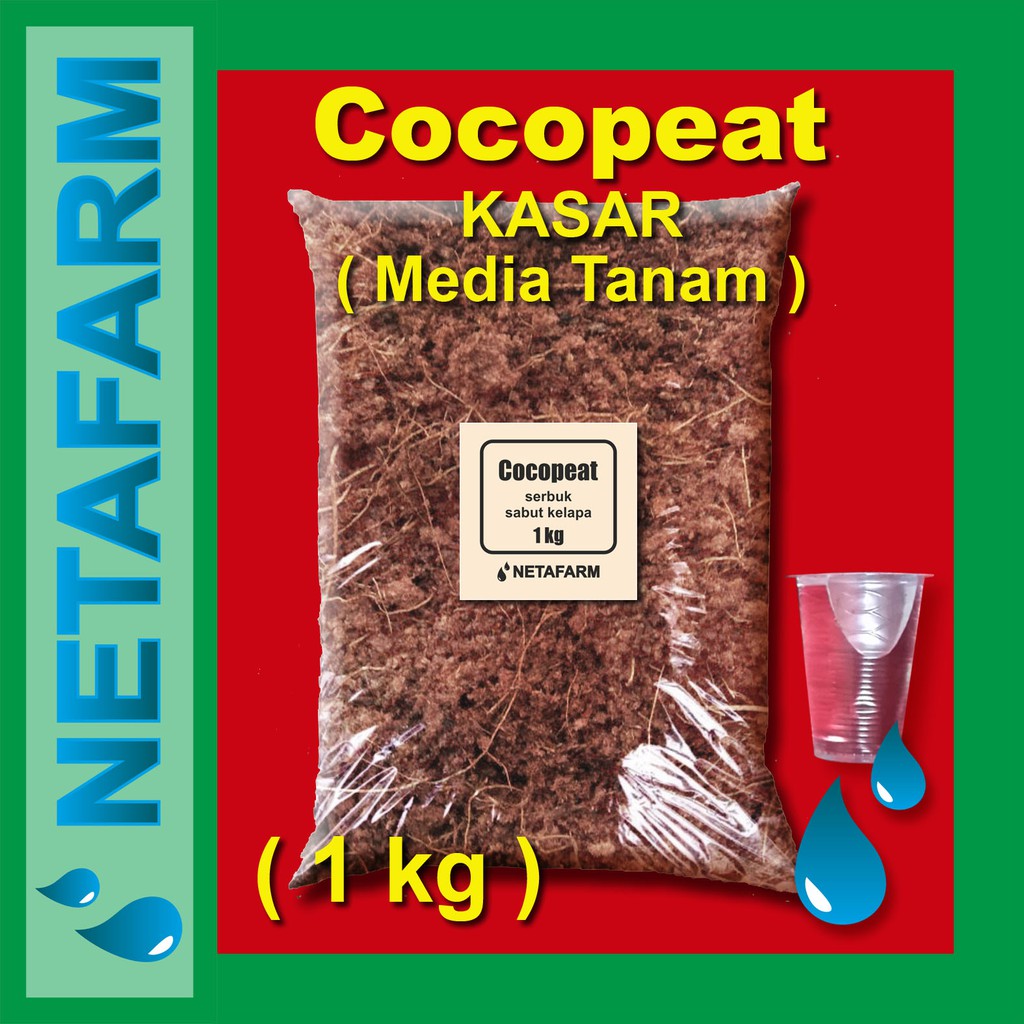 Media Tanam - COCOPEAT Serat Sabut Kelapa isi 1kg (KASAR)