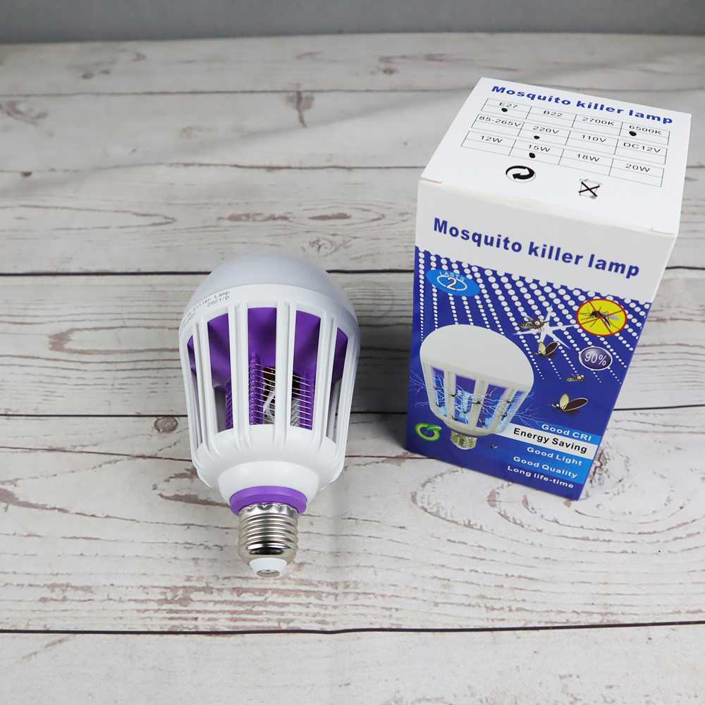 Lampu LED Anti Nyamuk Mosquito Bug Zapper Light Bulb 15W E27 - YC1350